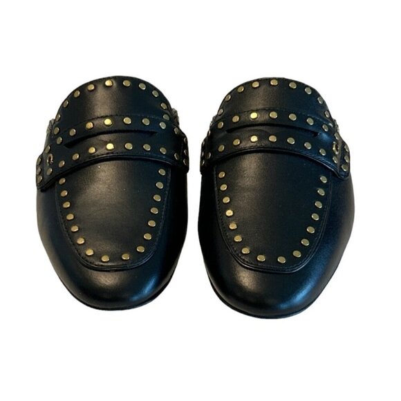 Coach Black Leather Gold Stud Mule (G2667) Women's Size 5.5 B NWOB - Picture 4 of 7